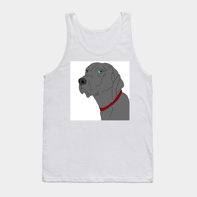 Weimaraner portrait Tank Top by Noamdelf06